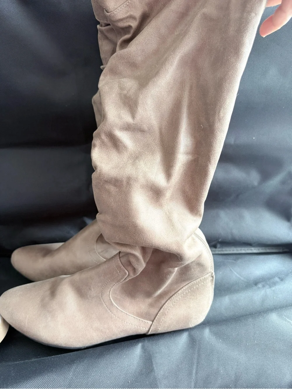 Fergalicious Taupe Over-the-Knee Slouch Boots